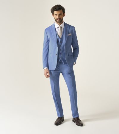 Redding Slim Suit Sky Blue