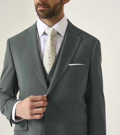 Beckett Suit Slim Jacket Mid Green