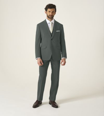 Beckett Slim Suit Mid Green