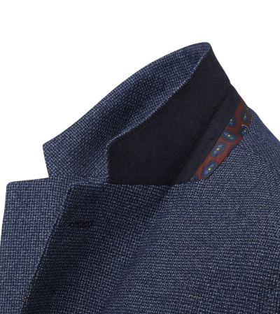 Cole Textured Tailored Jacket Navy Blue