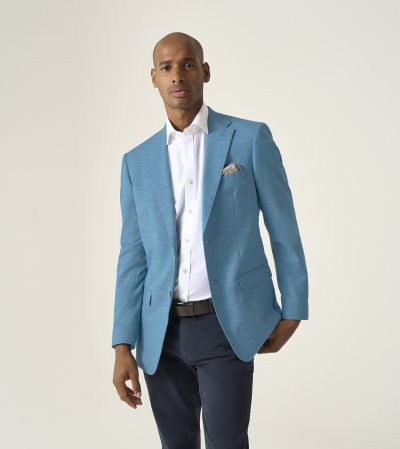 Jamie Tailored Jacket Aqua Blue