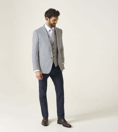 Carter Tailored / Waistcoat Outfit Brown Puppytooth