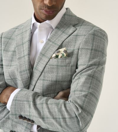 Valetta Tailored Jacket Grey / Green Check