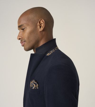 Putnam Tailored Fit Soft Touch Jacket Navy Blue