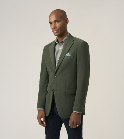 Putnam Tailored Fit Soft Touch Jacket Olive Green