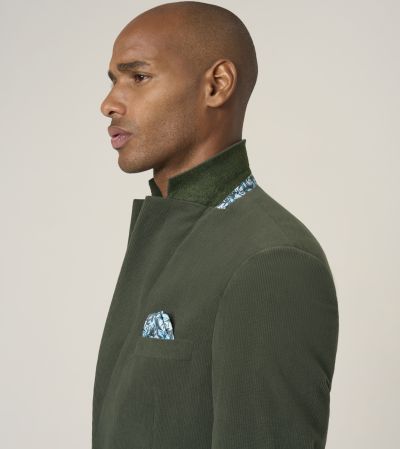 Putnam Tailored Fit Soft Touch Jacket Olive Green
