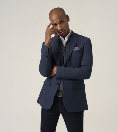 Beckwith Tailored Fit Jacket Navy