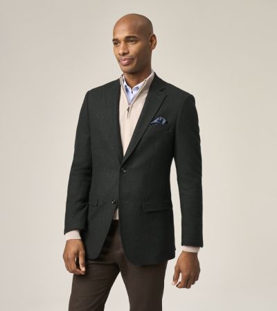 Reiner Textured Tailored Jacket Green