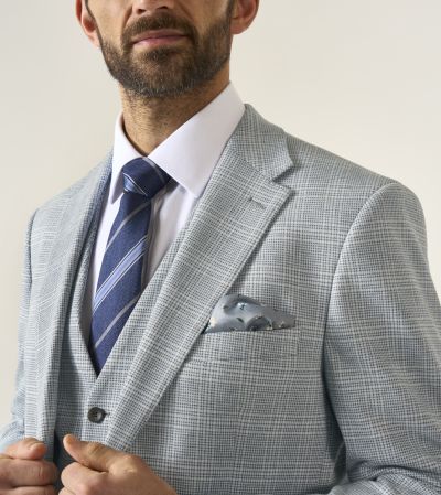 Aspen Tailored Jacket Blue Check Puppytooth