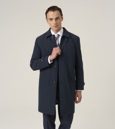 Orton Navy Blue Waterproof Raincoat