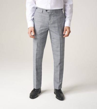 Anello Suit Tailored Trousers Grey Check
