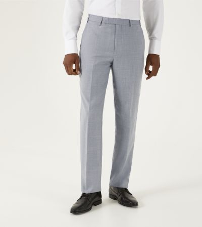 Shreiver Suit Tailored Trousers Silver Grey