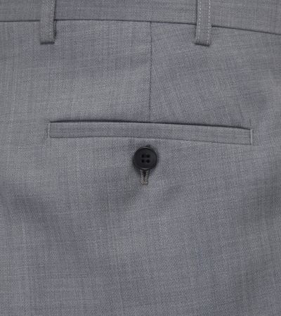 Shreiver Suit Tailored Trousers Silver Grey
