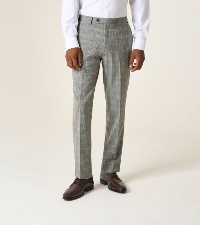 Dettori Suit Tailored Trousers Grey Check