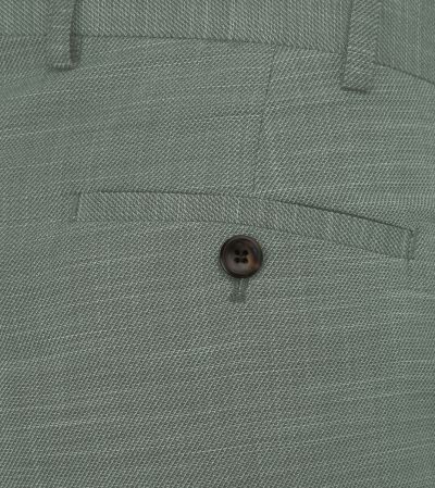 Elio Suit Tailored Trousers Sage Green