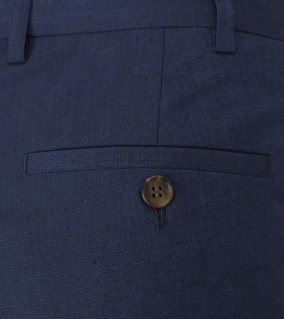 Caspian Suit Tailored Trousers Navy Blue
