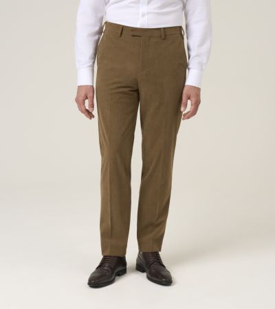 Dorsey Corduroy Suit Tailored Trousers Camel Brown