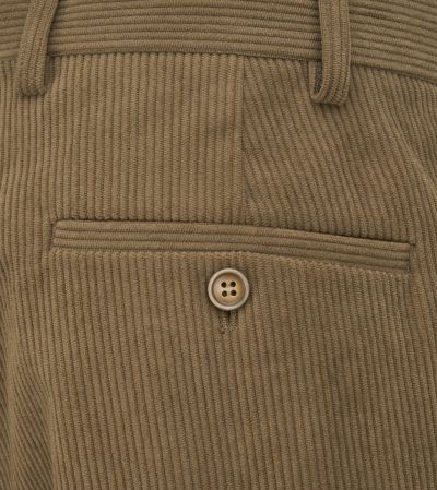 Dorsey Corduroy Suit Tailored Trousers Camel Brown