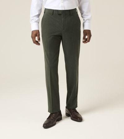 Dorsey Corduroy Suit Tailored Trousers Moss Green