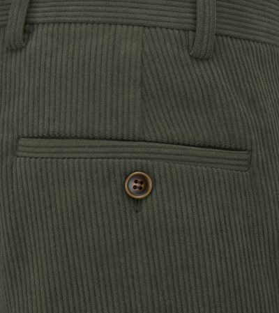 Dorsey Corduroy Suit Tailored Trousers Moss Green