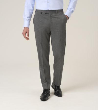 Liston Flannel Suit Tailored Trouser Grey