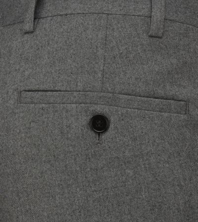 Liston Flannel Suit Tailored Trouser Grey