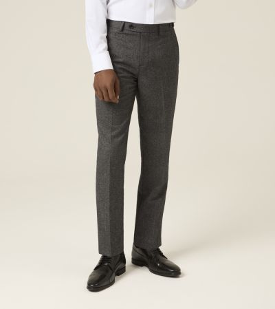 Fox Textured Suit Tailored Trouser Charcoal Grey