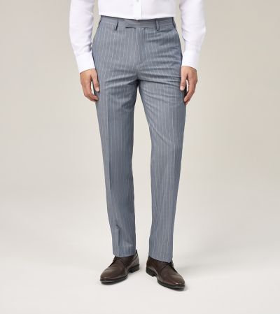 Levins Tailored Blue / Grey Stripe Suit Trousers