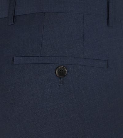 Rozario Wool Blend Suit Tailored Trousers Blue