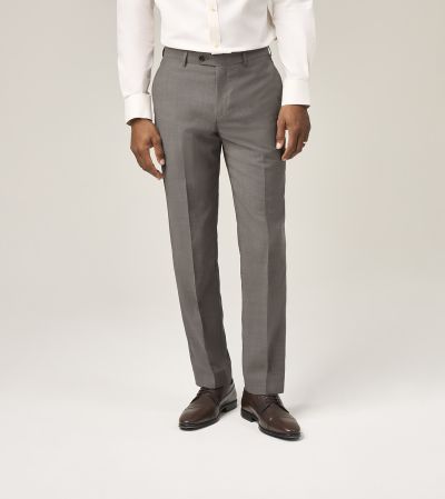 Mazene Wool Suit Tailored Trousers Stone Grey