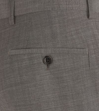 Mazene Wool Suit Tailored Trousers Stone Grey