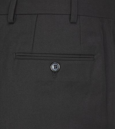 Milan Slim Tapered Suit Trousers Black 