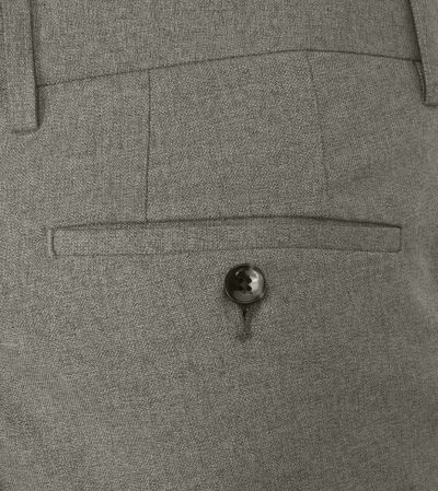 Jodrell Suit Slim Tapered Trousers Stone Marl Tweed Effect
