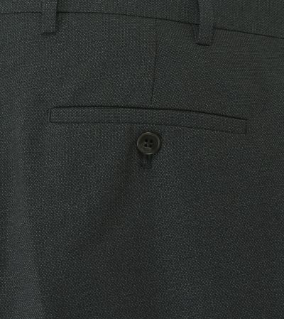 Harcourt Slim Tapered Suit Trousers Green Tweed Effect