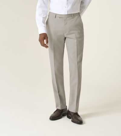 Redding Suit Tapered Trousers Stone Beige