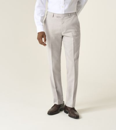 Redding Suit Tapered Trousers Stone Beige