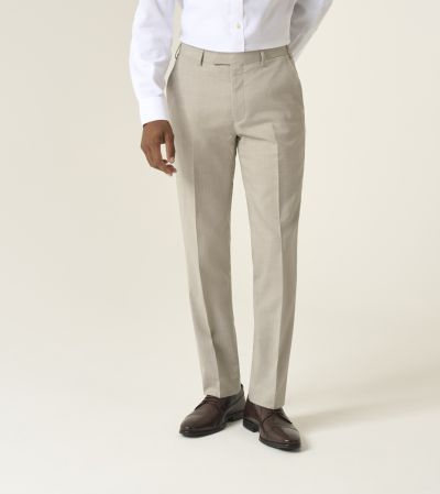 Redding Suit Tapered Trousers Stone Beige