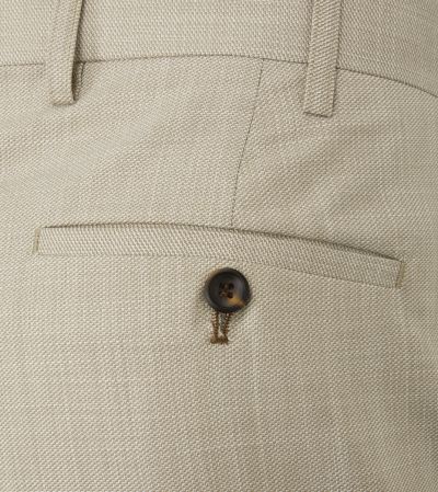 Redding Suit Tapered Trousers Stone Beige