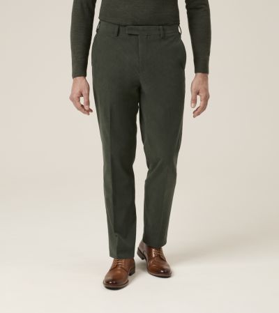 Dorsey Corduroy Suit Tapered Trousers Moss Green