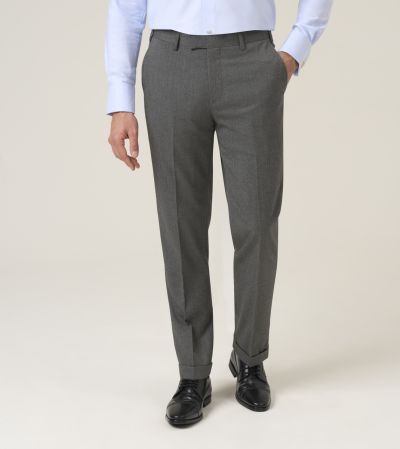 Liston Flannel Suit Tapered Trouser Grey