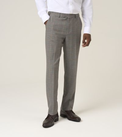 Haley Suit Tapered Trousers Brown Check