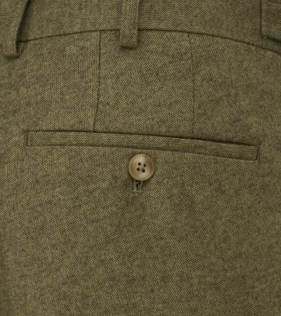 Fox Textured Suit Slim Tapered Trouser Sage Green