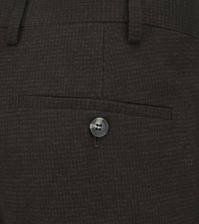 Boyd Suit Tapered Trouser Brown Puppytooth