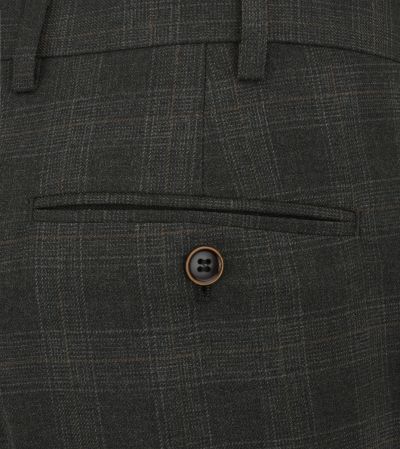 Leone Suite Tapered Trouser Grey Check