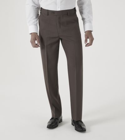Brooklyn Regular Fit Trousers Taupe Brown