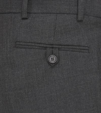 Wexford Wool Blend Classic Trousers Charcoal Grey