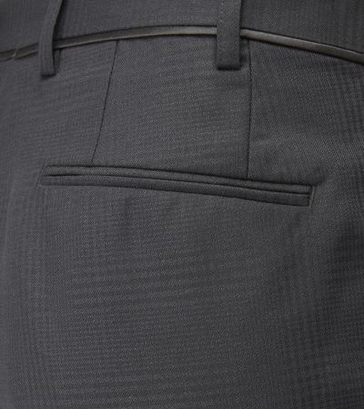 Newman Suit Tailored Trousers Black Check