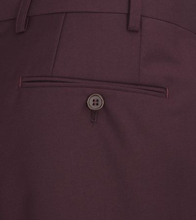 Madrid Suit Tailored Trousers Claret Red