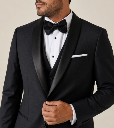 Newman Tailored Dinner Suit Black Check