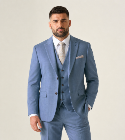 Redding Tailored Suit Sky Blue